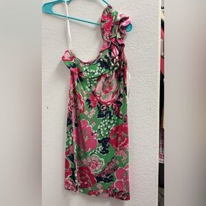 Floral Sleeveless Dress with Ruffle Detail